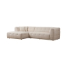 Sofá modular de 4 plazas con chaise longue izquierda en bouclè Cady Left Venta