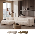 Sofá modular de 4 plazas con chaise longue izquierda en bouclè Cady Left Promoción
