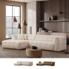 Sofá modular de 4 plazas con chaise longue izquierda en bouclè Cady Left Promoción