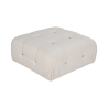Puf reposapiés blanco en bouclé 95x95cm Bubble PB Venta