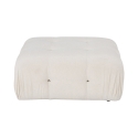 Puf reposapiés blanco en bouclé 95x95cm Bubble PB Oferta