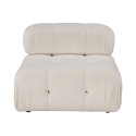 Módulo central para sofá modular en bouclé blanco Bubble 1B Venta