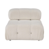 Módulo central para sofá modular en bouclé blanco Bubble 1B Venta