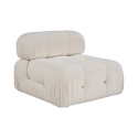 Módulo central para sofá modular en bouclé blanco Bubble 1B Oferta