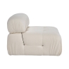 Módulo central para sofá modular en bouclé blanco Bubble 1B Rebajas