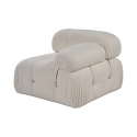 Módulo angular derecho para sofá modular en bouclé Bubble 1RB Descueto