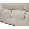 Sofá modular y desmontable de 4 plazas con reposapiés en bouclé blanco Bubble 3SPB Modelo