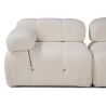 Sofá modular y desmontable de 4 plazas con reposapiés en bouclé blanco Bubble 3SPB Características