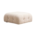 Sofá modular de 4 plazas con reposapiés en tela Bubble 3SP Medidas