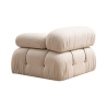 Sofá modular de 4 plazas con reposapiés en tela Bubble 3SP Precio