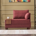 Sillón chaise longue de tela con bandeja integrada Fly Right 