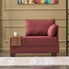 Sillón chaise longue de tela con bandeja integrada Fly Right 