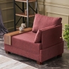 Sillón chaise longue de tela con bandeja integrada Fly Right 