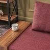 Sillón chaise longue de tela con bandeja integrada Fly Right 