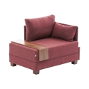 Sillón chaise longue de tela con bandeja integrada Fly Right 
