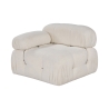 Módulo angular izquierdo para sofá modular en bouclé Bubble 1LB Descueto