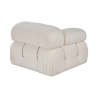 Módulo angular izquierdo para sofá modular en bouclé Bubble 1LB Elección