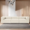 Sofá modular moderno de 4 plazas en lino Fora 4 Oferta
