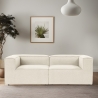 Sofá modular moderno de 2 plazas en lino Fora 2 Oferta