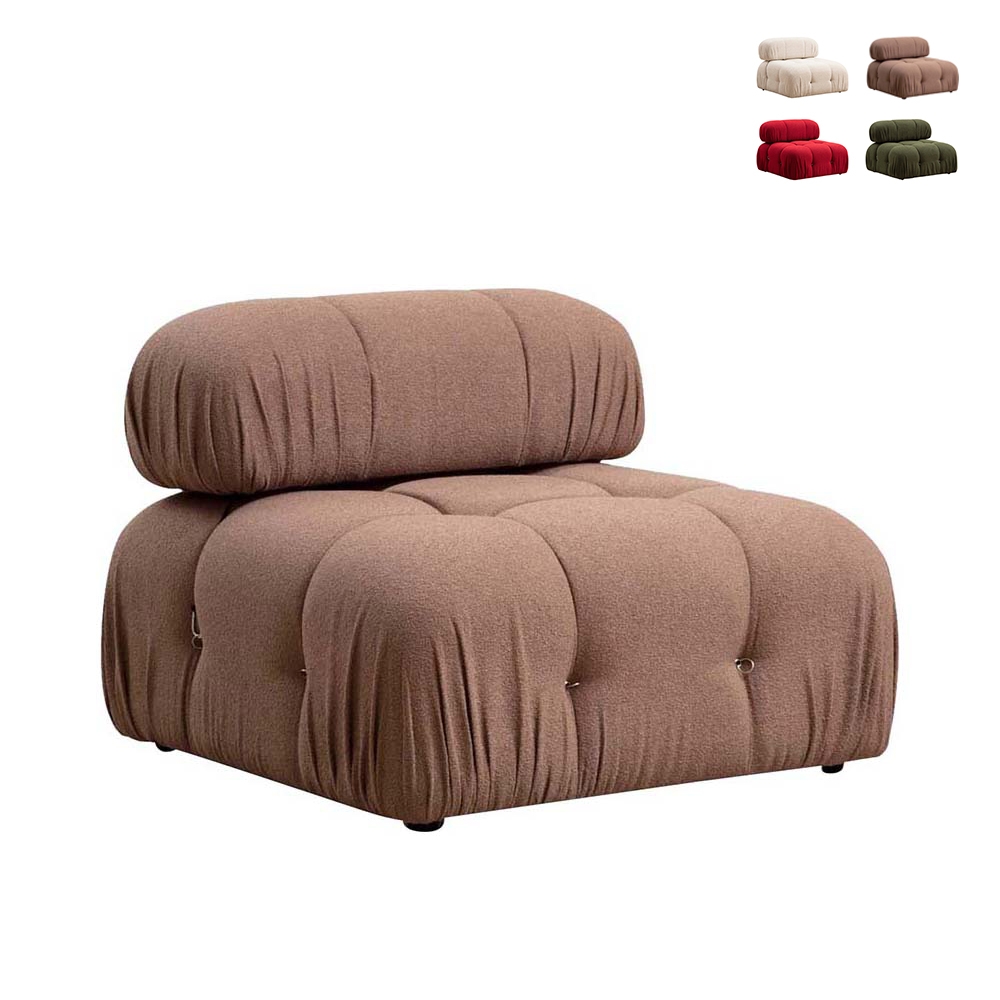 Módulo central para sofá modular de tela Bubble 1 Promoción Módulo central para sofá modular de tela Bubble 1 Promoción