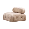 Módulo central para sofá modular de terciopelo Bubble 1V Oferta