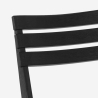Silla plegable de jardín compacta de polipropileno blanco y negro Closy Descueto
