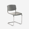Silla cantilever para comedor, reuniones, oficina de diseño moderno Erys Light Rebajas