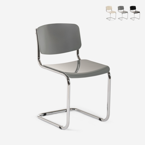 Silla de comedor y oficina diseño moderno voladizo Erys Light Promoción