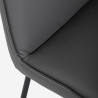 Sillón acolchado para salón y despacho moderno de polipiel Lova Rebajas