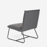 Sillón acolchado para salón y despacho moderno de polipiel Lova Venta