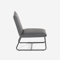 Sillón acolchado para salón y despacho moderno de polipiel Lova Oferta