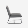 Sillón acolchado para salón y despacho moderno de polipiel Lova Oferta