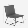 Sillón acolchado para salón y despacho moderno de polipiel Lova Coste