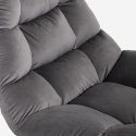 Sillón de salón moderno de terciopelo de diseño Karu Venta