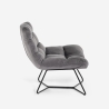 Sillón de salón moderno de terciopelo de diseño Karu Rebajas