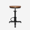 Taburete de bar ajustable con tornillo de rosca estilo industrial vintage Helix Promoción
