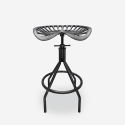Taburete de metal negro estilo vintage industrial ajustable Latas Venta