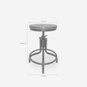 Taburete para barra de cocina de estilo industrial y ajustable con tornillo de rosca Skape Oferta