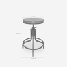 Taburete para barra de cocina de estilo industrial y ajustable con tornillo de rosca Skape Oferta