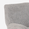 Sillón giratorio elegante de tela bouclé para sala salón y despacho Lehm Oferta