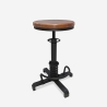 Taburete de bar ajustable con tornillo de rosca estilo industrial vintage Helix Venta