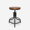 Taburete para barra de cocina de estilo industrial y ajustable con tornillo de rosca Skape Promoción