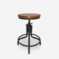 Taburete para barra de cocina de estilo industrial y ajustable con tornillo de rosca Skape Promoción