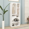Estantería blanca moderna de diseño para pared con 5 compartimentos H150cm Venus Catálogo