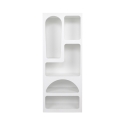 Estantería blanca moderna de diseño para pared con 5 compartimentos H150cm Venus Oferta