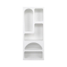 Estantería blanca moderna de diseño para pared con 5 compartimentos H150cm Venus Oferta