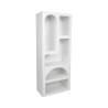 Estantería blanca moderna de diseño para pared con 5 compartimentos H150cm Venus Venta
