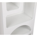 Estantería blanca moderna de diseño para pared con 5 compartimentos H150cm Venus Stock