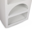 Estantería blanca moderna de diseño para pared con 5 compartimentos H150cm Venus Elección