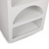 Estantería blanca moderna de diseño para pared con 5 compartimentos H150cm Venus Elección